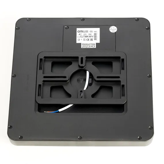 CL738K181V Бейсик Черный Св-к Накл. LED 18W*Мульти