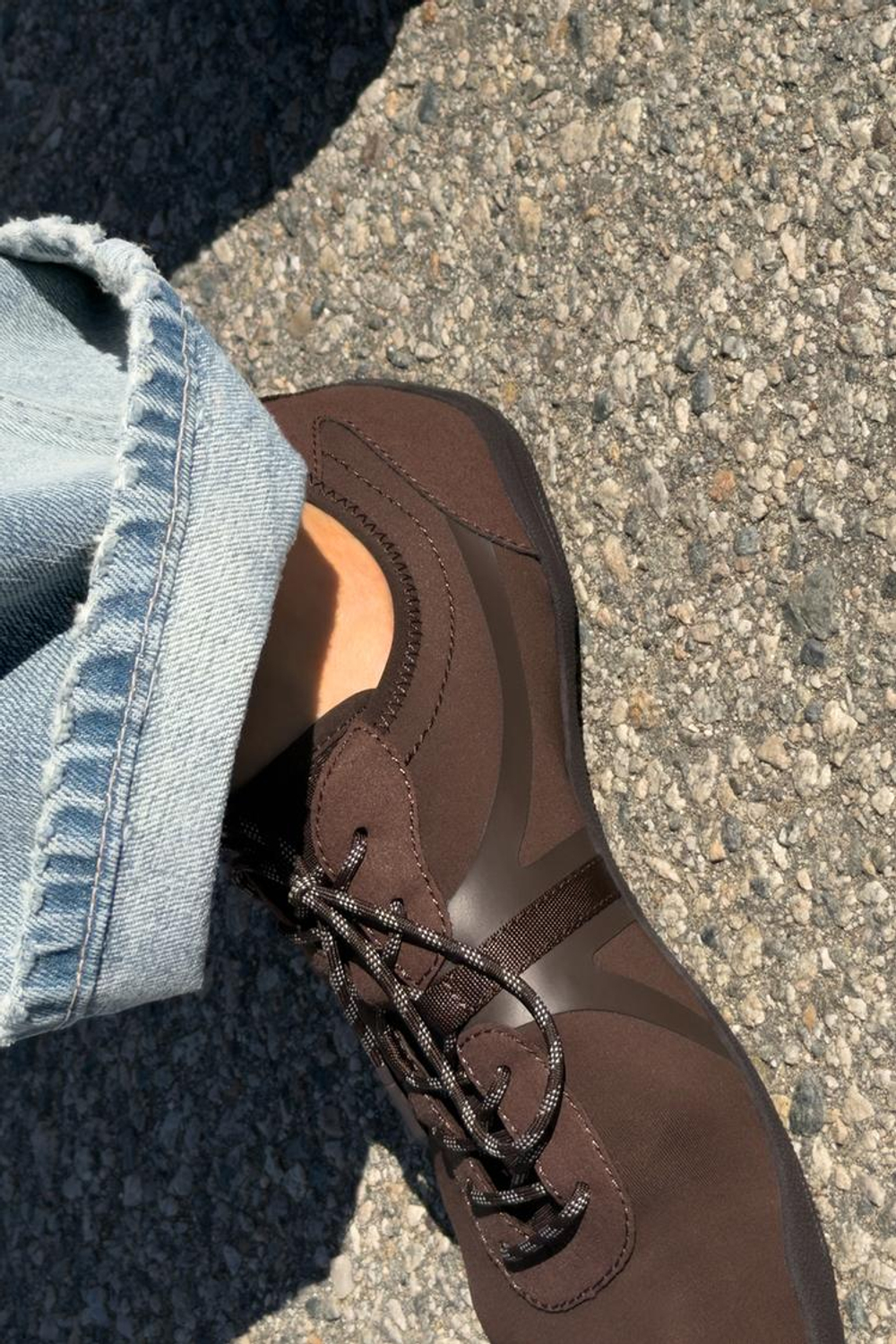 ZARA СПОРТИВНЫЕ БАЛЕТКИ, КОРИЧНЕВЫЙ