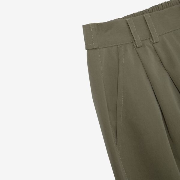 Брюки Wide Pants Heavy оливковые - фото 6