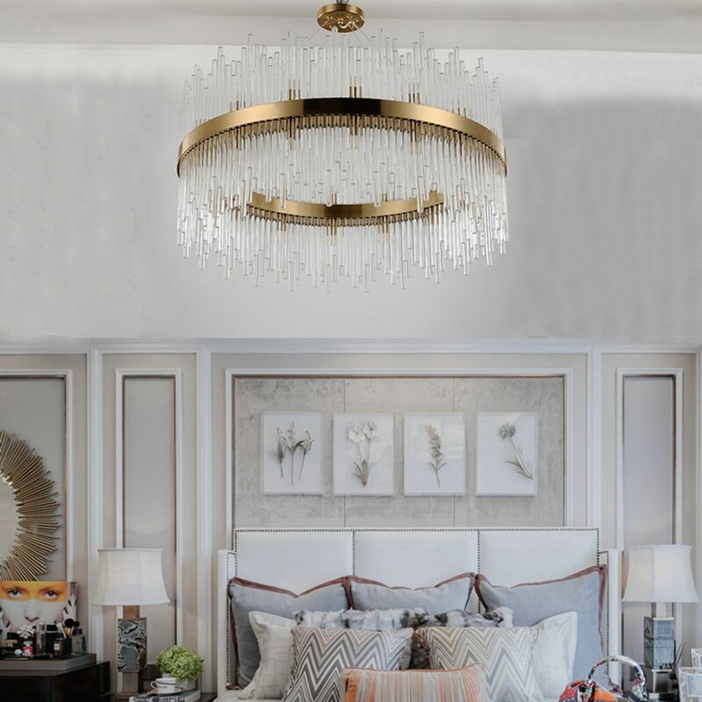 Люстра KR1209P-12 brass