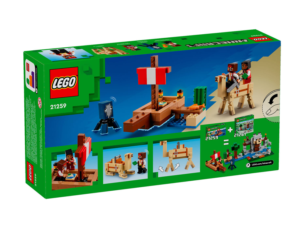 LEGO Minecraft 21259 «Путешествие на пиратском корабле» — море, сундуки и сражения