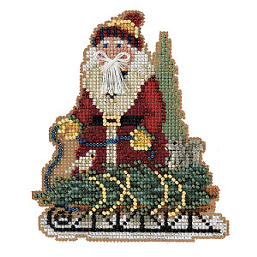 "Санта из Норвегии с сосной"- МH20-2233 вышивка