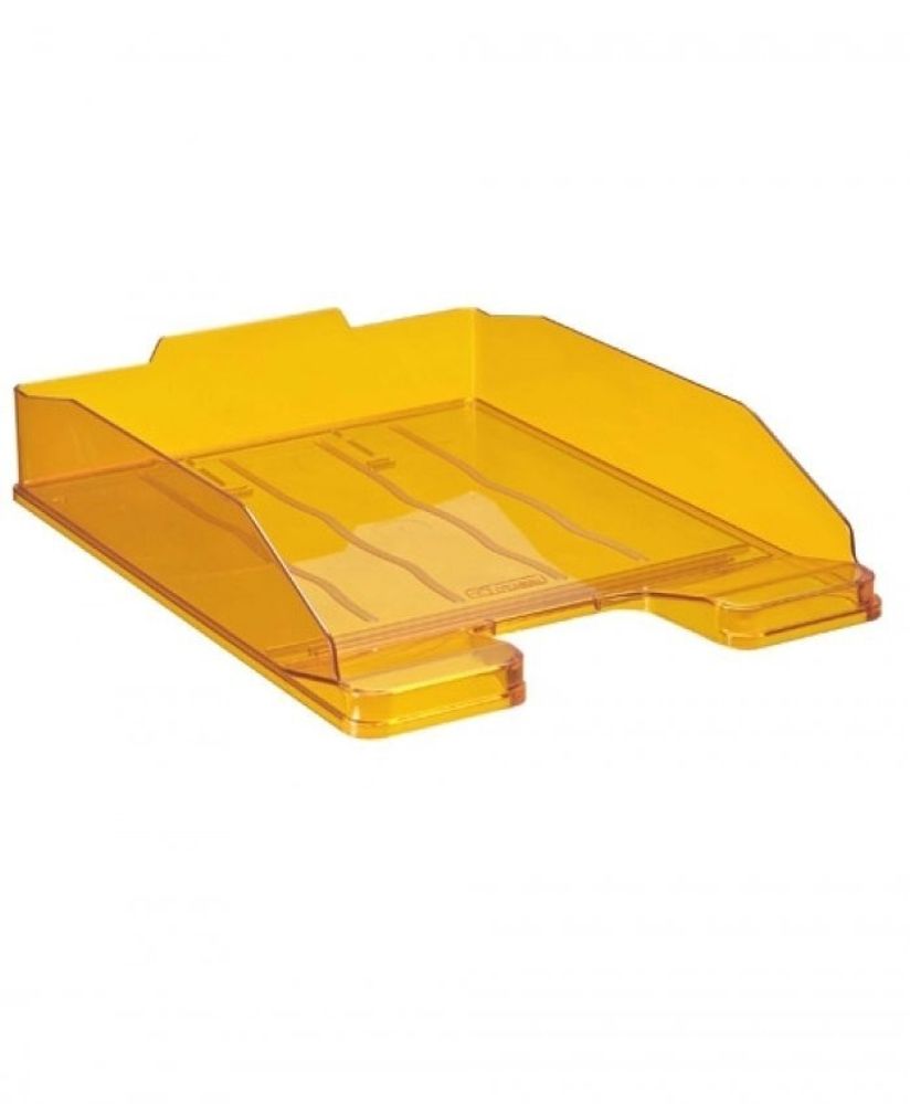 Лоток для бумаг горизонтальный СТАММ, пластик, тониров. оранжевый, "Эксперт" Лоток для бумаг горизонтальный СТАММ, пластик, тониров. оранжевый, "Эксперт"