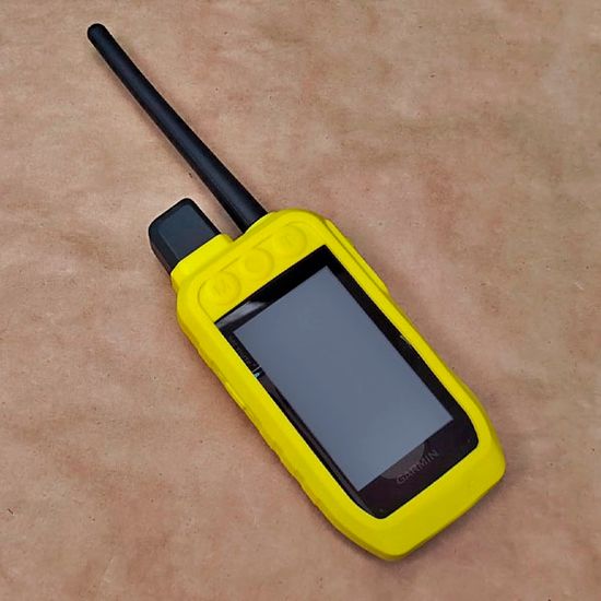 Чехол для Garmin Alpha 200i / 300i силиконовый , открытый gps приемник (Желтый)