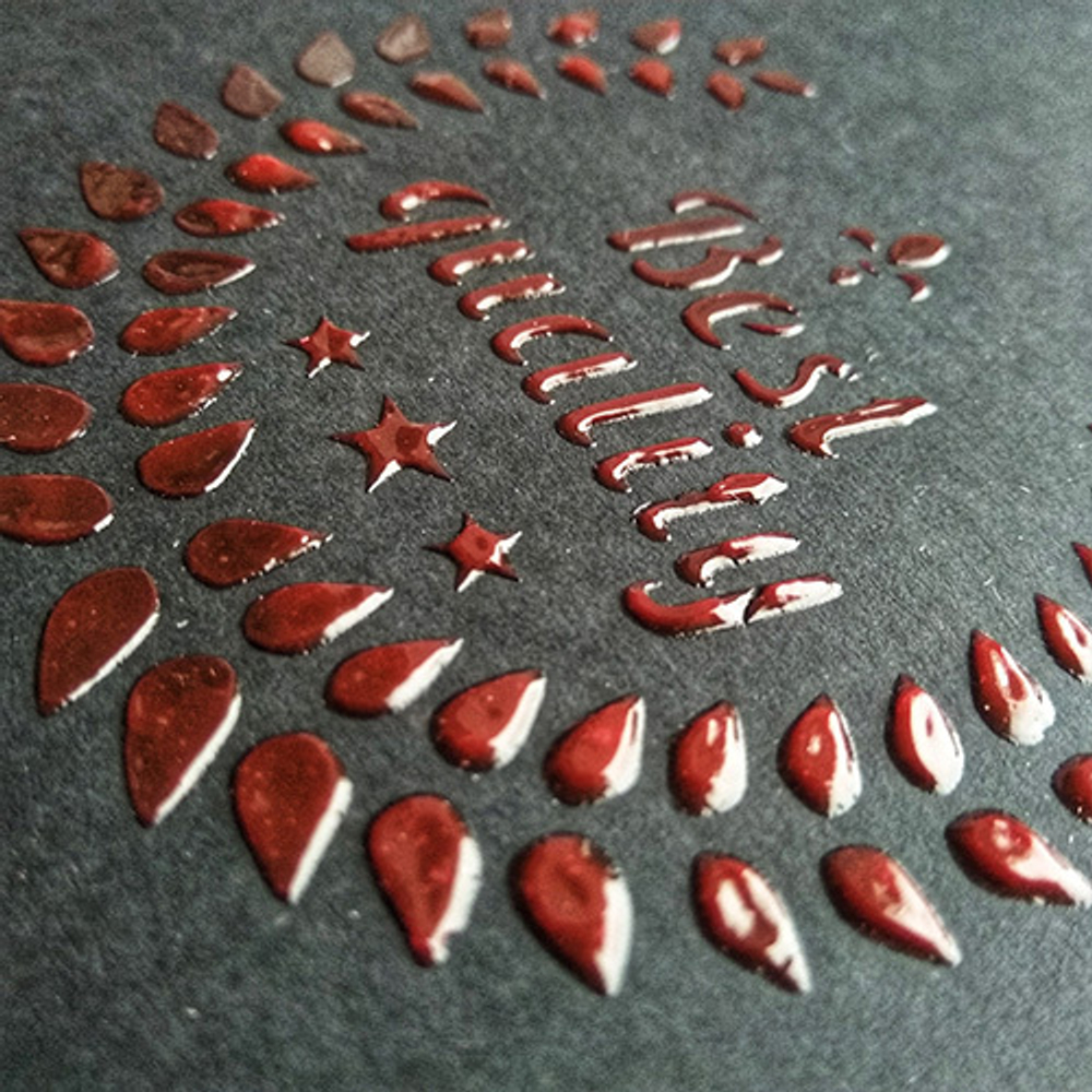 Текстурная паста акриловая моделирующая «Красное стекло»