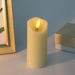 Сувенир с подсветкой «Свеча восковая - Искра» 5,3*12,5 см - облита воском (работает от батареек 2 АА)