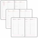 Еженедельник недатированный А5 145х215 мм, BRAUBERG "Party", под кожу, 64 л., антрацитовый, 114472