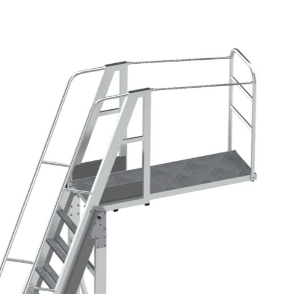 Вышка-стремянка алюминиевая для нефтяной промышленности MEGAL ВСА-4.2Н2 (2,8-4,2) -2