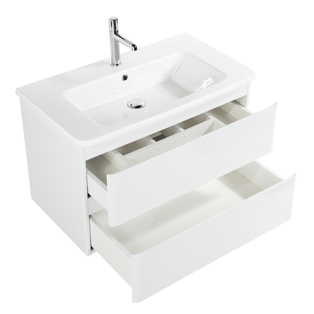 Тумба подвесная с керамической раковиной BelBagno ALBANO-CER-800-2C-SO-BL