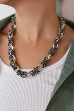 HMG 1132 G Колье королевское плетение арт.1950