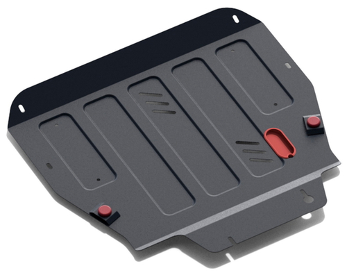 Защита картера и КПП АвтоБроня для Hyundai ix55 (V - 3.8) 2008-2013, штампованная, сталь 1.8 мм, с крепежом, 111.02306.1