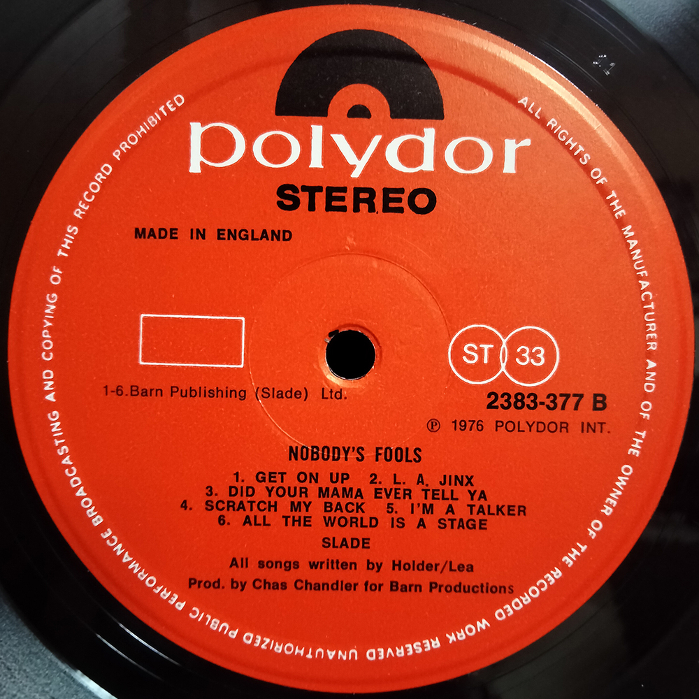 Slade / Nobody's Fools (LP)