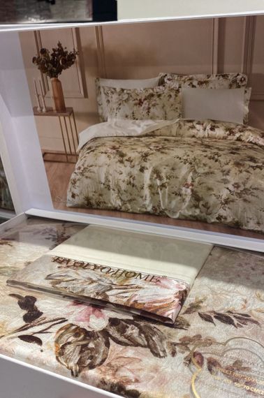 Постельное белье TIVOLYO HOME Santiago экрю жатка