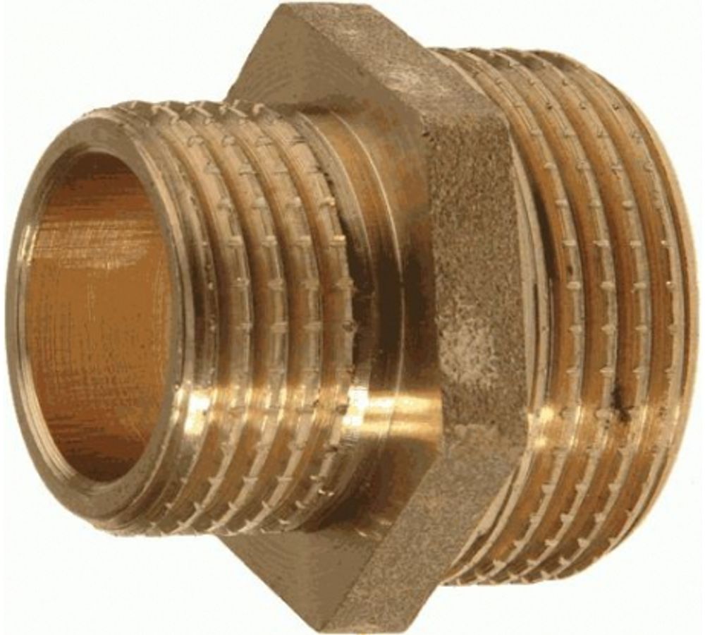 Бочонок переходной 1/2"-3/4" латунь