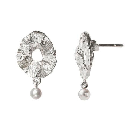 серьги атоллы мини с жемчугом