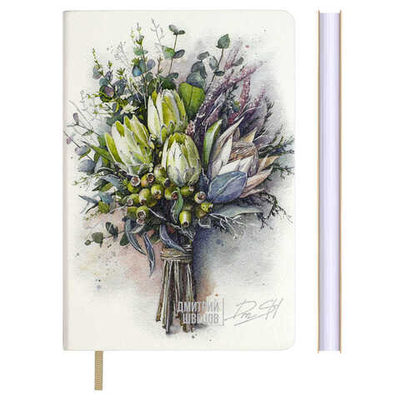 Записная книжка ESCALADA, ДМИТРИЙ ШВЕЦОВ, А6, 96 л., БУКЕТ С РОЗАМИ