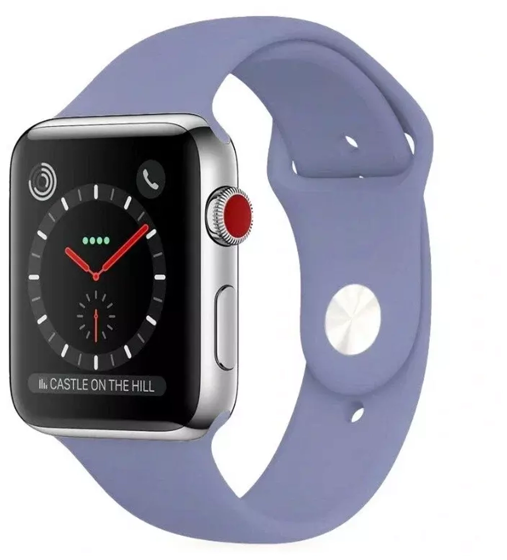Браслет-ремешок для Apple Watch USUAL (42-44mm) лавандовый серый