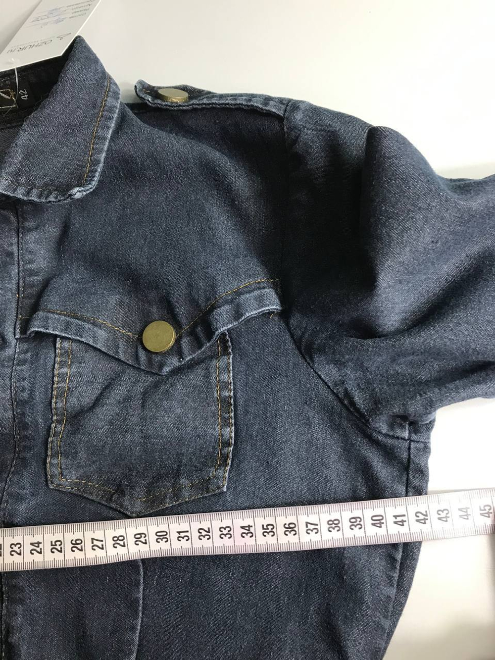 Платье очень стильное, из ткани под джинсовую, 42 размер