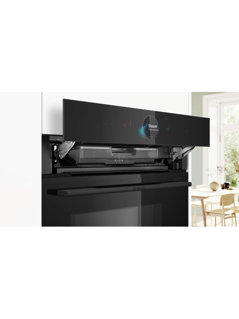 Электрический духовой шкаф Bosch HNG978QB1, 59.4 см, 67 л, 28 режимов, гриль, конвекция, пиролитическая очистка, черный