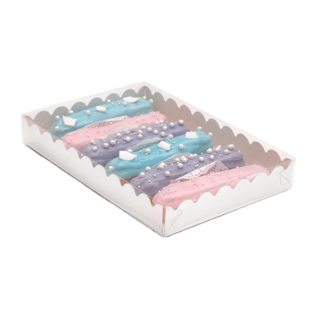 Коробочка для печенья серебряная, 22 х 15 х 3 см