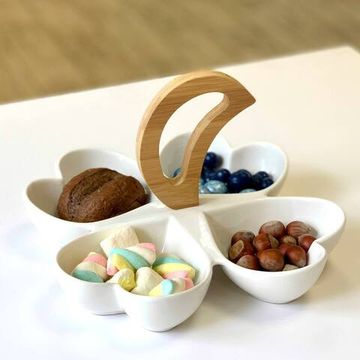 Менажница «Эстет. Квадрат», 4 ячейки, 24 см