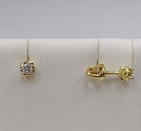 Серьги из золота с бриллиантами