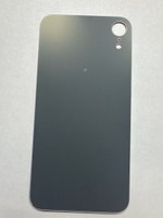Задняя крышка для iPhone Xr (A2105) Красный (стекло, монолит, широкий вырез под камеру, логотип) - Премиум