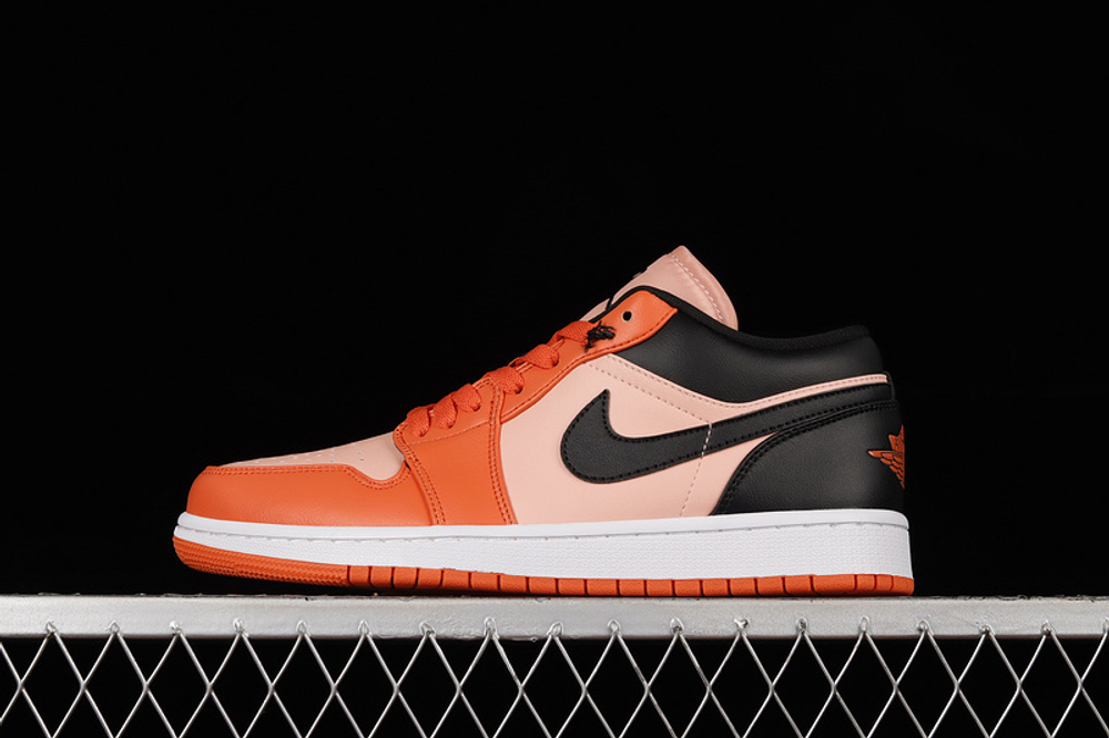 Купить кроссовки Jordan 1 Low Orange Black