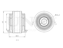 Сайлентблок задней цапфы UNIO RMP-20407