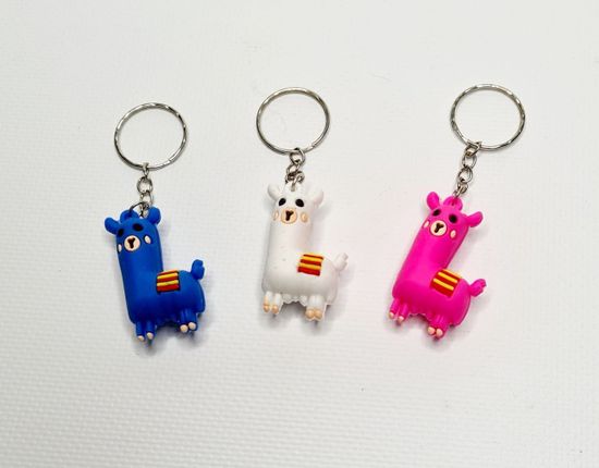 Набор резиновых брелков Лама, 3 штуки