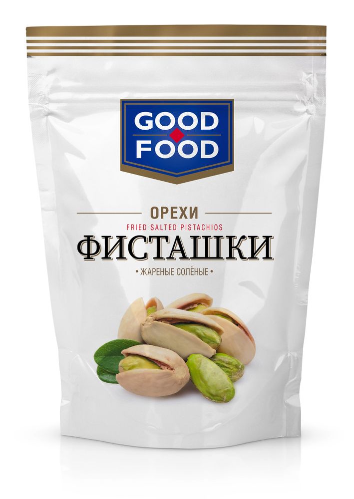 GOOD FOOD Фисташки жареные соленые 130 г