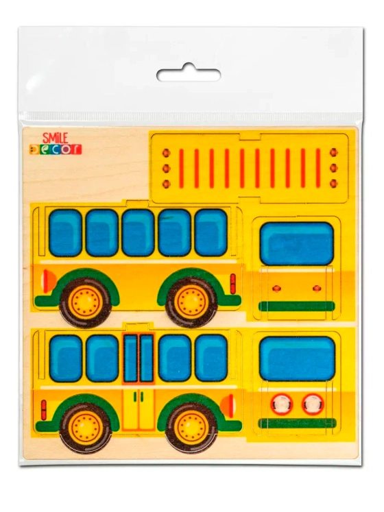 Деревянный конструктор Автобус
