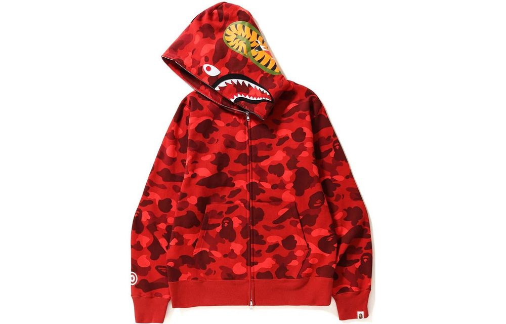Худи A BATHING APE Color Camo Shark Full Zip Hoodie, 1I20-115-005