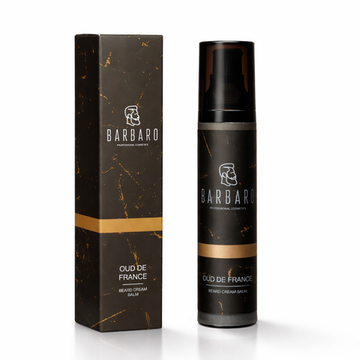 Крем-бальзам для ухода за бородой Barbaro Oud de France с дозатором, 50 мл.