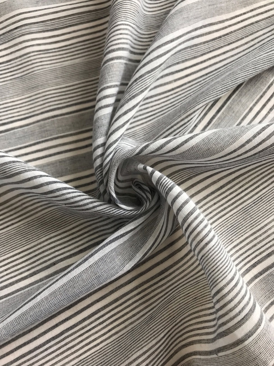 Марлевка жатка принт, полоска серая, хб BST3177С3