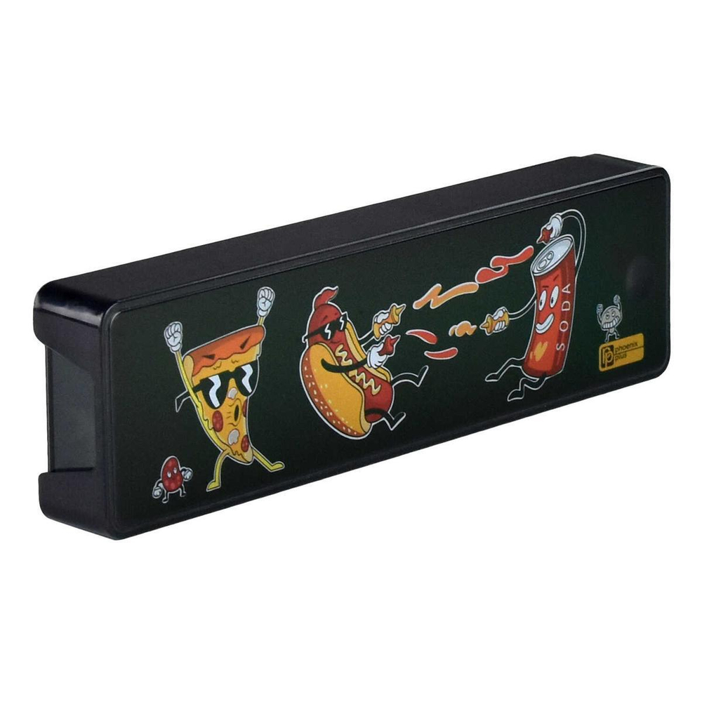 Пенал школьный 20х5.5х2.2см. АБС-пластик,полиэтилентерефталат "Фуд-файт" (Феникс+)