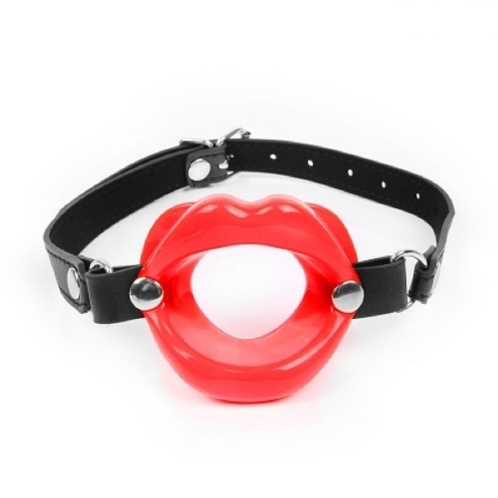 Кляп-расширитель в форме губ красный