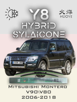 Щетки стеклоочистителя HUOYE Y8 550/500 мм на Mitsubishi Montero | Hook/J-Hook