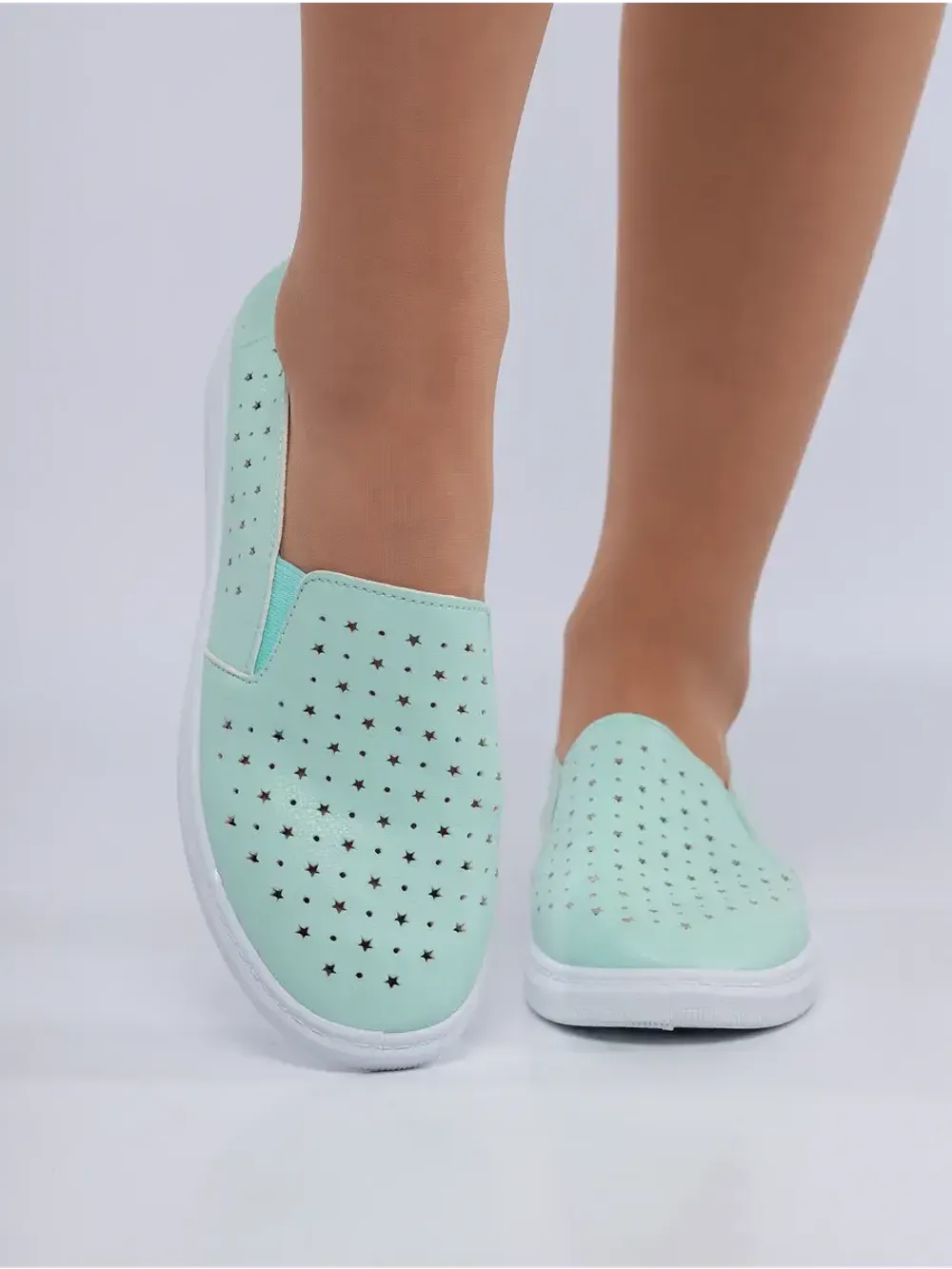 Мокасины летние с перфорацией