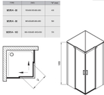 Душевой уголок Ravak Matrix MSRV4-100 100x100 1WVAA100Z1 профиль Белый стекло Transparent