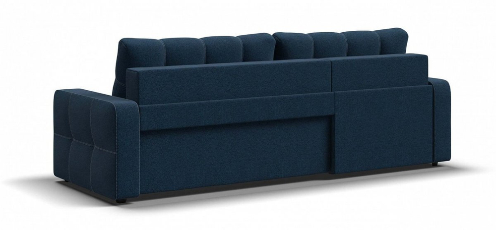 Угловой диван Денди Рогожка Мальмо синий