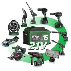 Аккумулятор 21В 9 Ач с индикатором заряда для электроинструментов/Дрель, шуруповерт