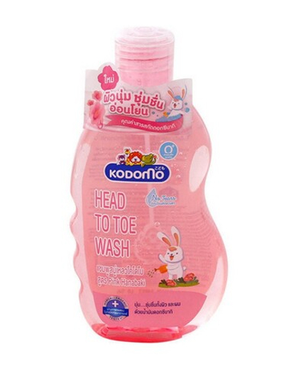 [KODOMO] Шампунь-гель детский от макушки до пяточек РОЗОВАЯ КАМЕЛИЯ, 200мл