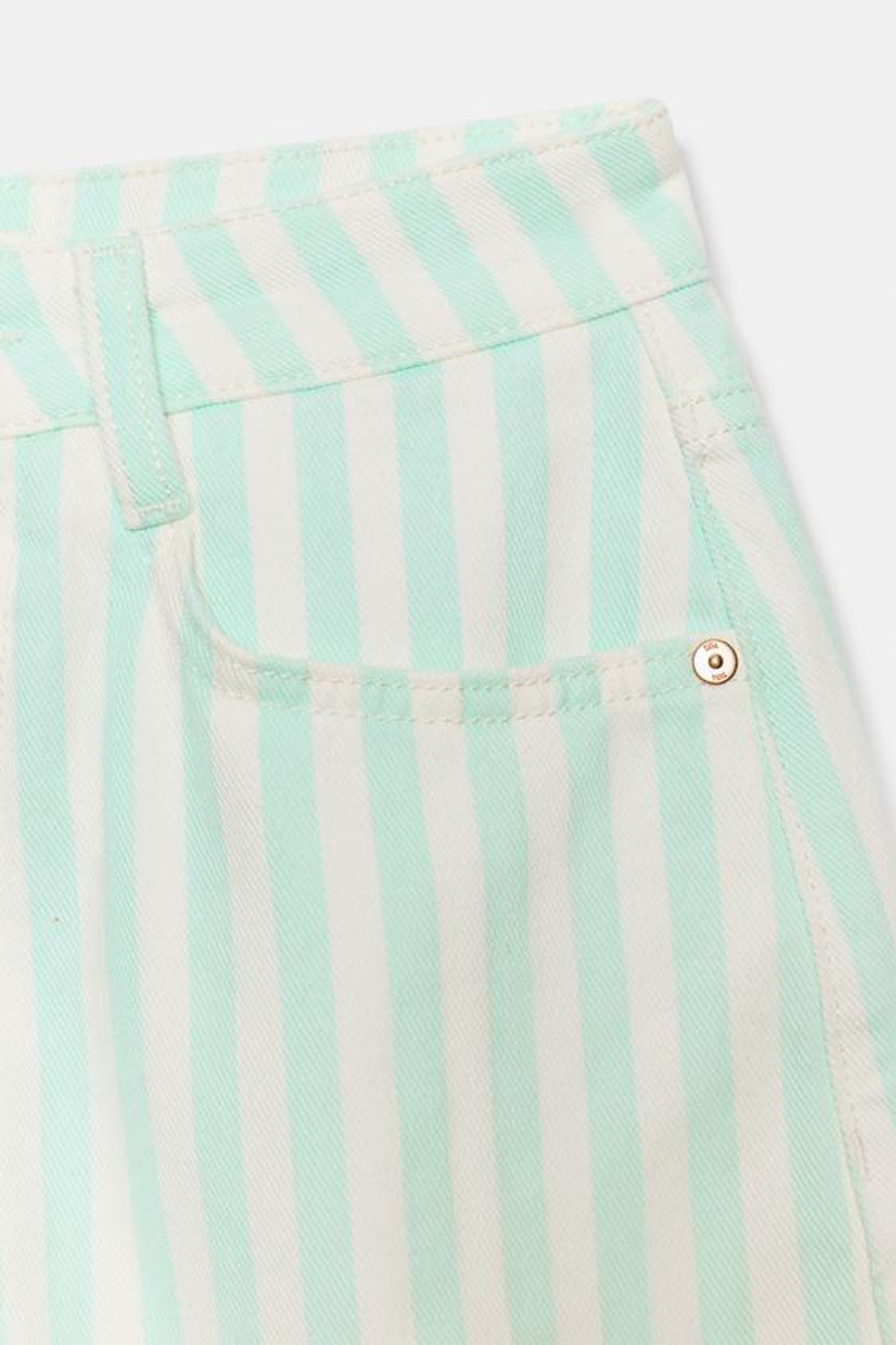 ZARA ШОРТЫ Z1975 MOM FIT, ПОЛОСКИ