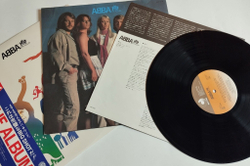 Винтажная виниловая пластинка LP ABBA The Album (Japan 1977) (Blue Red Obi)