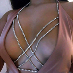 Эротический аксессуар на грудь со стразами «Оки-Чпоки» (Размер: S-M)