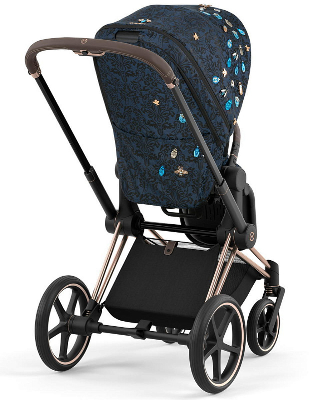 Коляска 2 в 1 Cybex Priam IV Rosegold Jewels of Nature