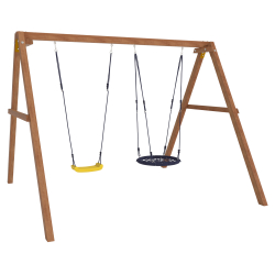 Деревянные качели с качелями гнездо 60 см