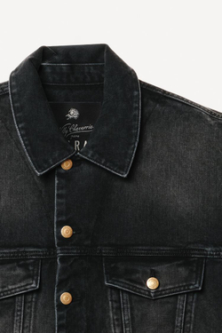 ZARA X WILLY CHAVARRIA ДЖИНСОВЫЙ ЖИЛЕТ, ЧЕРНЫЙ