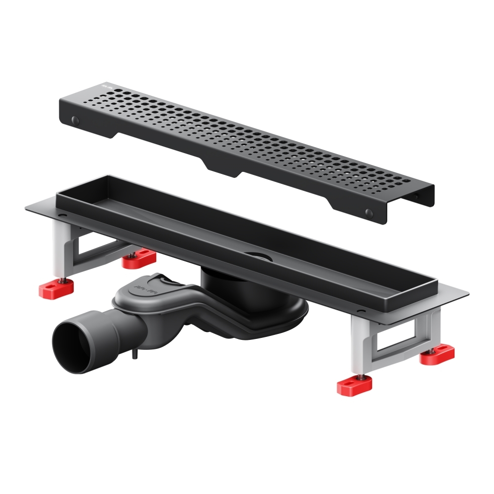 Трап для душа линейный, универсальный затвор Cut Gradient, 40 см AM.PM MasterFlow W01SC-P11-040-01BM